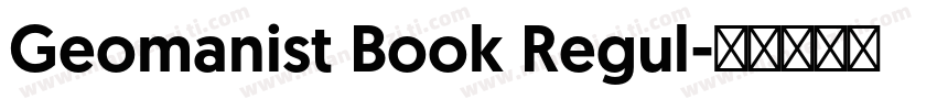 Geomanist Book Regul字体转换